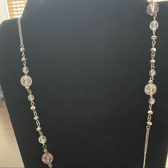 M: Grey & Silver Necklace - Picture 3 of 10